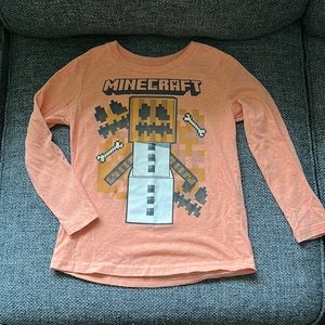 Minecraft long sleeved t-shirt, size 6